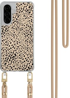 Casimoda Samsung Galaxy A26 hoesje met beige koord - Spot on Bruin/beige
