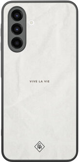 Casimoda Samsung Galaxy A26 hoesje - Vive la vie Bruin/beige