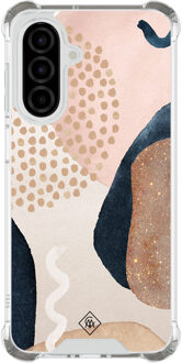 Casimoda Samsung Galaxy A26 shockproof hoesje - Abstract dots Bruin/beige
