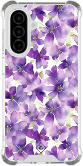 Casimoda Samsung Galaxy A26 shockproof hoesje - Floral violet Paars