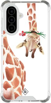 Casimoda Samsung Galaxy A26 shockproof hoesje - Giraffe Bruin/beige