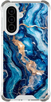 Casimoda Samsung Galaxy A26 shockproof hoesje - Ocean marble Blauw