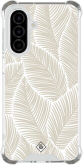 Casimoda Samsung Galaxy A26 shockproof hoesje - Palmy leaves beige Bruin/beige