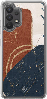 Casimoda Samsung Galaxy A32 4G hybride hoesje - Abstract terracotta Rood