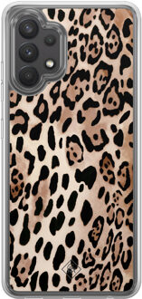 Casimoda Samsung Galaxy A32 4G hybride hoesje - Golden wildcat Bruin/beige
