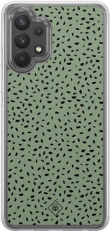 Casimoda Samsung Galaxy A32 4G hybride hoesje - Green confetti Mint