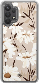 Casimoda Samsung Galaxy A32 4G hybride hoesje - In bloom Bruin/beige