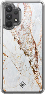 Casimoda Samsung Galaxy A32 4G hybride hoesje - Marmer goud Goudkleurig