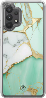 Casimoda Samsung Galaxy A32 4G hybride hoesje - Marmer mintgroen