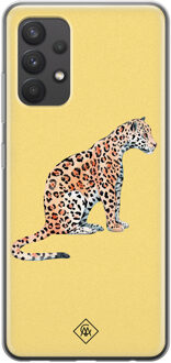 Casimoda Samsung Galaxy A32 4G siliconen hoesje - Leo wild Geel