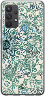 Casimoda Samsung Galaxy A32 4G siliconen hoesje - Mandala blauw