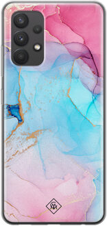 Casimoda Samsung Galaxy A32 4G siliconen hoesje - Marble colorbomb Multi