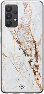 Casimoda Samsung Galaxy A32 4G siliconen hoesje - Marmer goud Goudkleurig