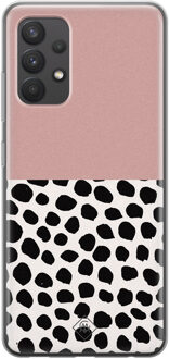 Casimoda Samsung Galaxy A32 4G siliconen hoesje - Pink dots Roze
