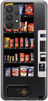 Casimoda Samsung Galaxy A32 4G siliconen hoesje - Snoepautomaat Zwart, Multi