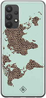 Casimoda Samsung Galaxy A32 4G siliconen hoesje - Wild world Blauw