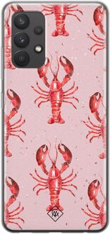 Casimoda Samsung Galaxy A32 4G siliconen telefoonhoesje - Lobster all the way Roze