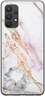 Casimoda Samsung Galaxy A32 4G siliconen telefoonhoesje - Parelmoer marmer Multi