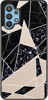 Casimoda Samsung Galaxy A32 5G hoesje - Abstract painted Bruin/beige