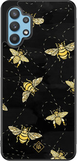 Casimoda Samsung Galaxy A32 5G hoesje - Bee yourself Zwart