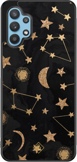 Casimoda Samsung Galaxy A32 5G hoesje - Counting the stars Bruin/beige