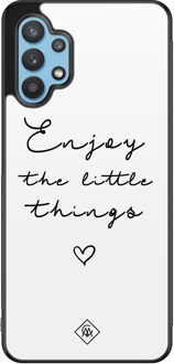 Casimoda Samsung Galaxy A32 5G hoesje - Enjoy life Wit