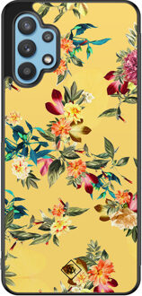 Casimoda Samsung Galaxy A32 5G hoesje - Florals for days Geel