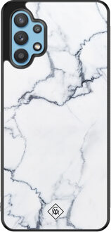 Casimoda Samsung Galaxy A32 5G hoesje - Marmer grijs Grijs/zilverkleurig