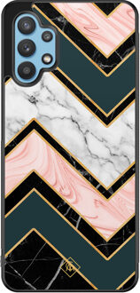 Casimoda Samsung Galaxy A32 5G hoesje - Marmer triangles Multi
