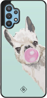 Casimoda Samsung Galaxy A32 5G hoesje - Retro lama Blauw