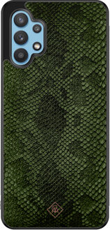 Casimoda Samsung Galaxy A32 5G hoesje - Snake mix Groen