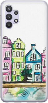 Casimoda Samsung Galaxy A32 5G siliconen hoesje - Amsterdam Multi