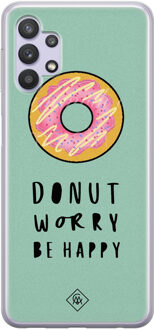 Casimoda Samsung Galaxy A32 5G siliconen hoesje - Donut worry Roze