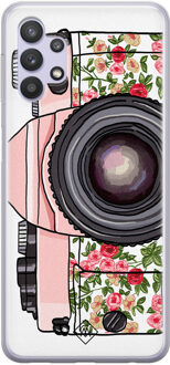 Casimoda Samsung Galaxy A32 5G siliconen hoesje - Hippie camera Roze