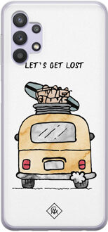 Casimoda Samsung Galaxy A32 5G siliconen hoesje - Let's get lost Multi