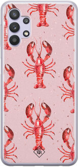 Casimoda Samsung Galaxy A32 5G siliconen hoesje - Lobster all the way Roze