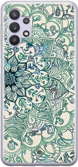 Casimoda Samsung Galaxy A32 5G siliconen hoesje - Mandala blauw