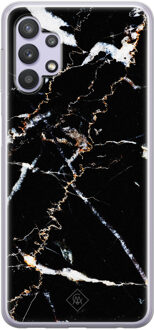 Casimoda Samsung Galaxy A32 5G siliconen hoesje - Marmer zwart