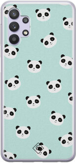 Casimoda Samsung Galaxy A32 5G siliconen hoesje - Panda print Mint