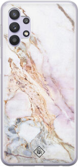 Casimoda Samsung Galaxy A32 5G siliconen hoesje - Parelmoer marmer Multi