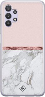 Casimoda Samsung Galaxy A32 5G siliconen hoesje - Rose all day Roze