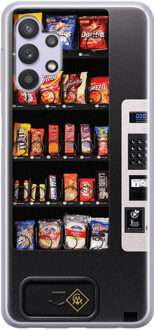 Casimoda Samsung Galaxy A32 5G siliconen hoesje - Snoepautomaat Zwart, Multi