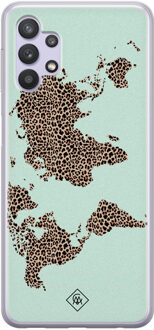 Casimoda Samsung Galaxy A32 5G siliconen hoesje - Wild world Blauw