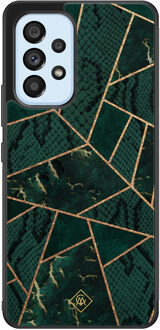 Casimoda Samsung Galaxy A33 hoesje - Abstract groen