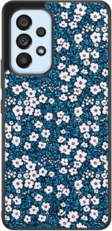 Casimoda Samsung Galaxy A33 hoesje - Bloemen blauw