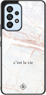 Casimoda Samsung Galaxy A33 hoesje - C'est la vie Bruin/beige