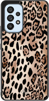 Casimoda Samsung Galaxy A33 hoesje - Golden wildcat Bruin/beige