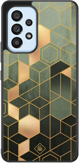 Casimoda Samsung Galaxy A33 hoesje - Kubus groen