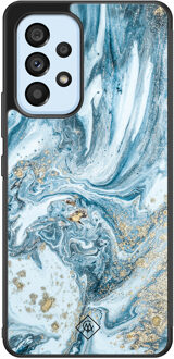 Casimoda Samsung Galaxy A33 hoesje - Marble sea Blauw