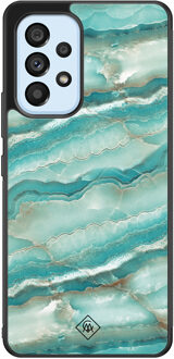 Casimoda Samsung Galaxy A33 hoesje - Marmer azuurblauw